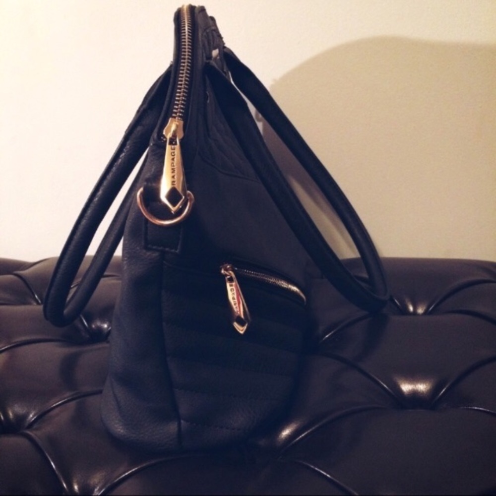 🆕 Quilted Top Handle Satchel, Rampage - Picture 6 of 10